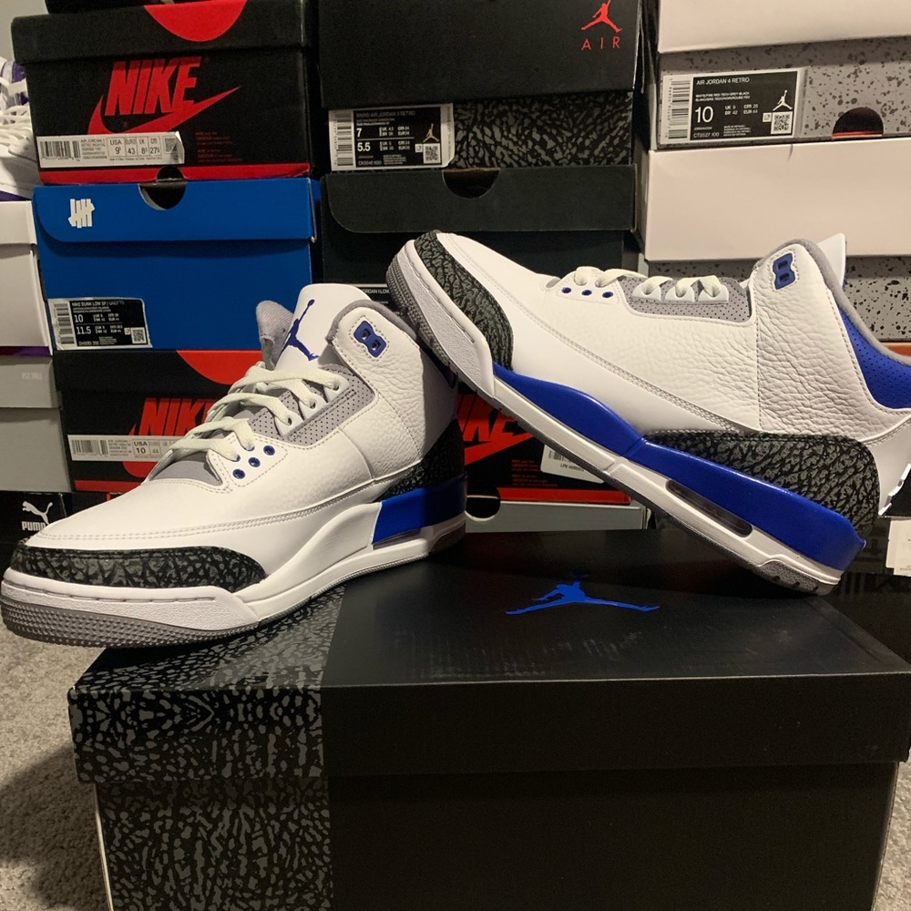 Air Jordan 3 Retro Racer Blue ( DEADSTOCK )